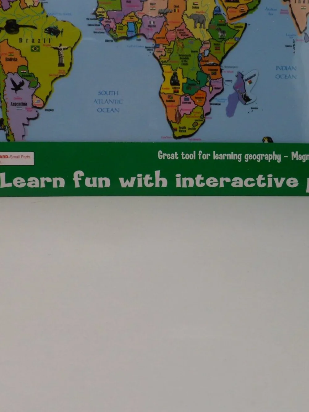 Magnetic World Map Puzzle - Learn Geography